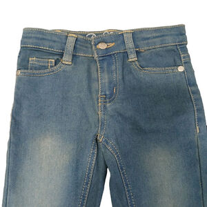 Girls' Real Love Jeans Blue Size 4 Adjustable Waist Straight Leg